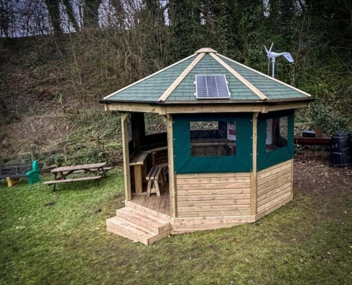 wooden outdoor classroom Derbyshire