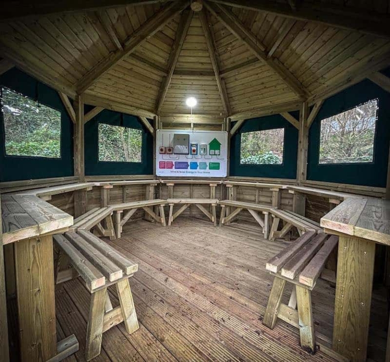 Renewable energy outdoor classroom Derbyshire
